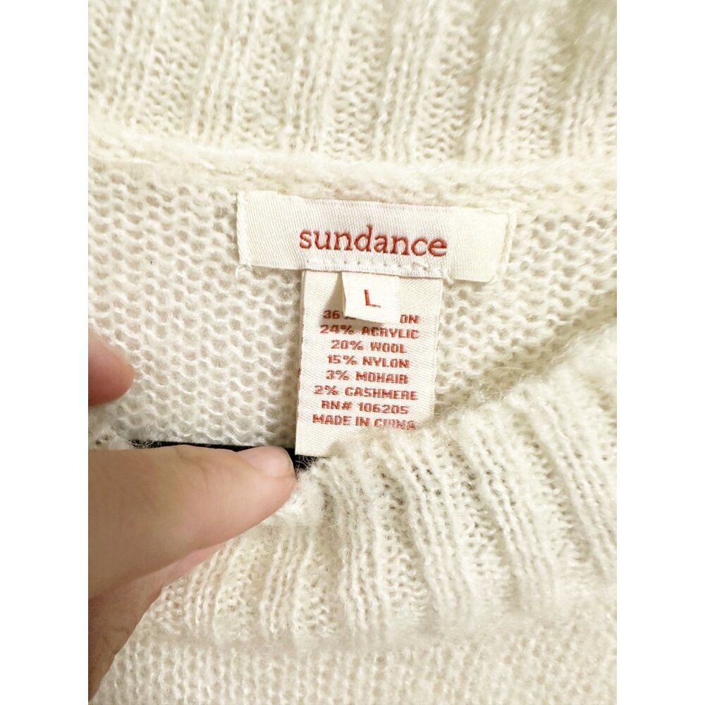 Sundance Hinterlands Tunic Sweater Open Knit Crew… - image 5